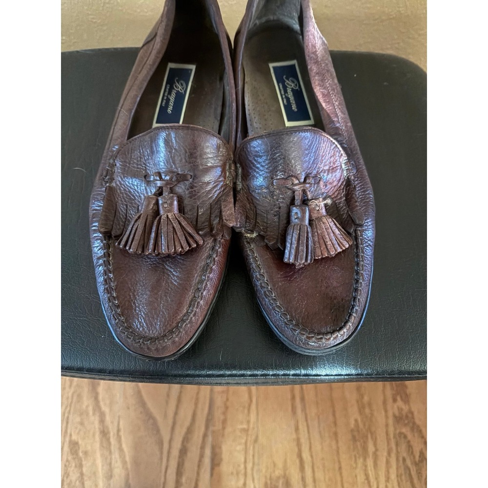 Mens vintage Cole Haan Bragano dress shoes sz 9.5,brown leather